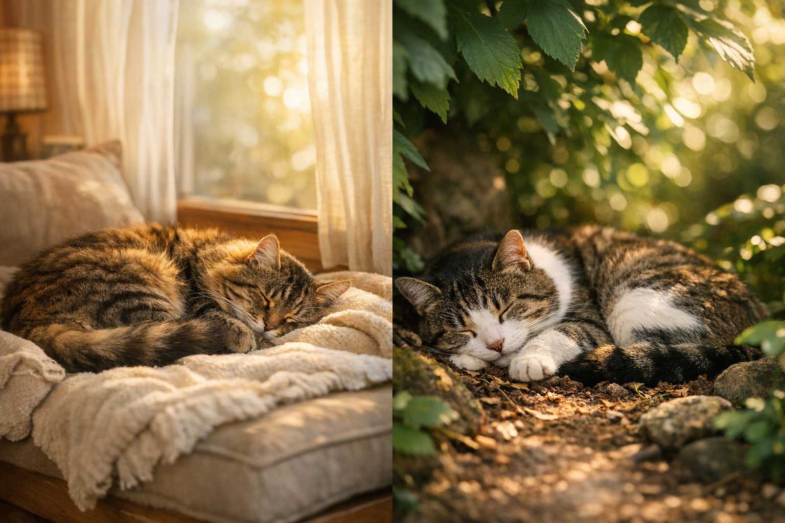 Indoor vs Outdoor Cat Sleep Patterns: Environmental Impact