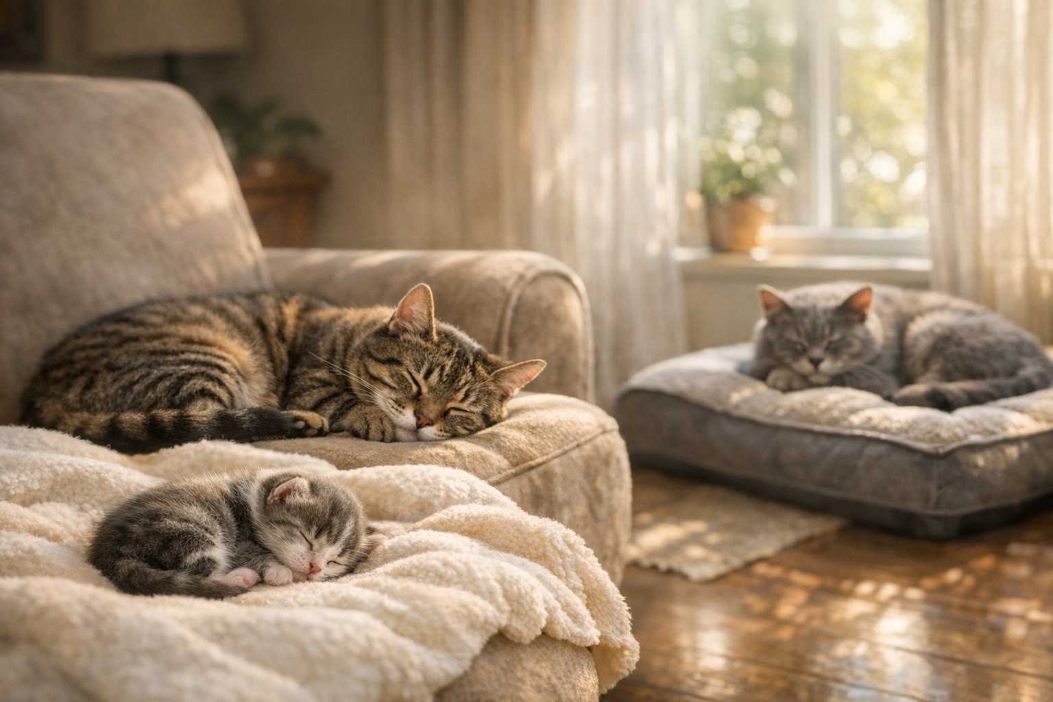 Age-Related Sleep Changes in Cats: Kitten to Senior Guide
