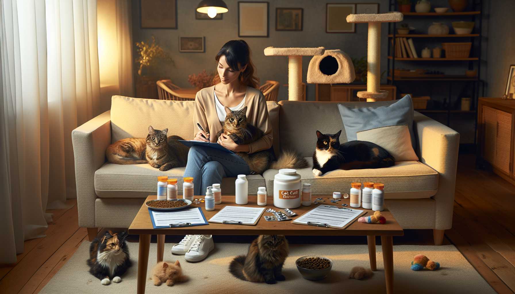 Multi-Cat Vacation Care: Pet Sitter Instructions Guide