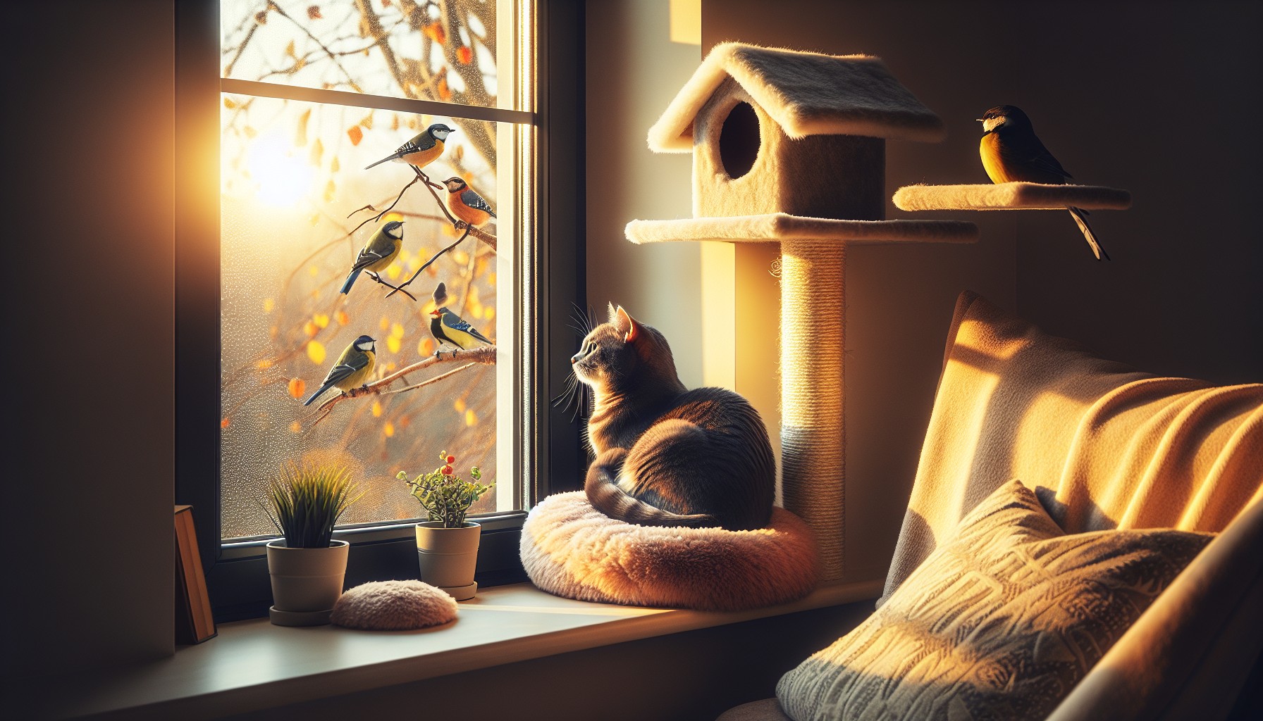 Cat Window Entertainment: Bird Watching Stations