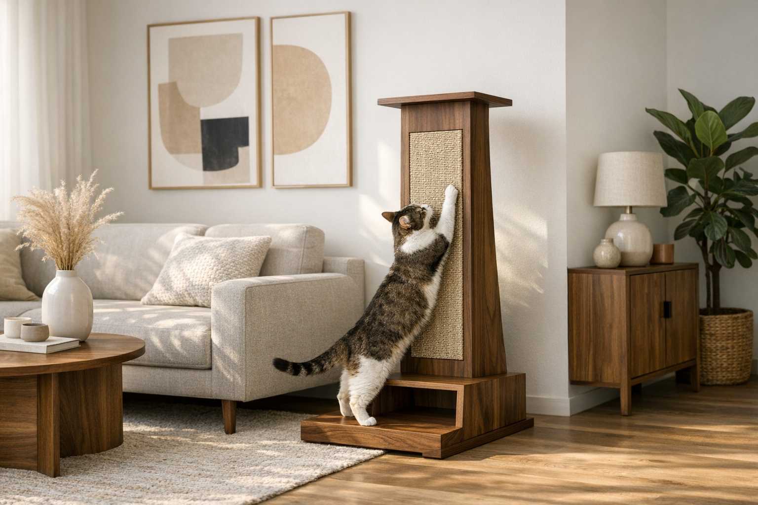 Modern Cat Scratching Furniture: Stylish Home Integration