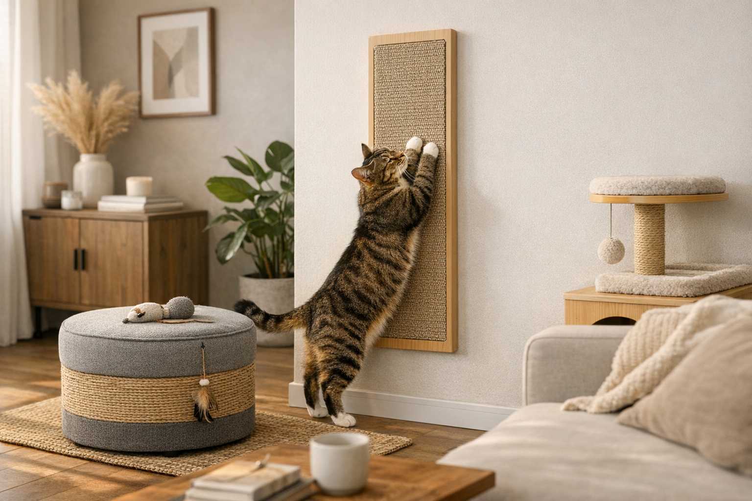 Space-Saving Cat Scratch Solutions: Apartment Living Guide